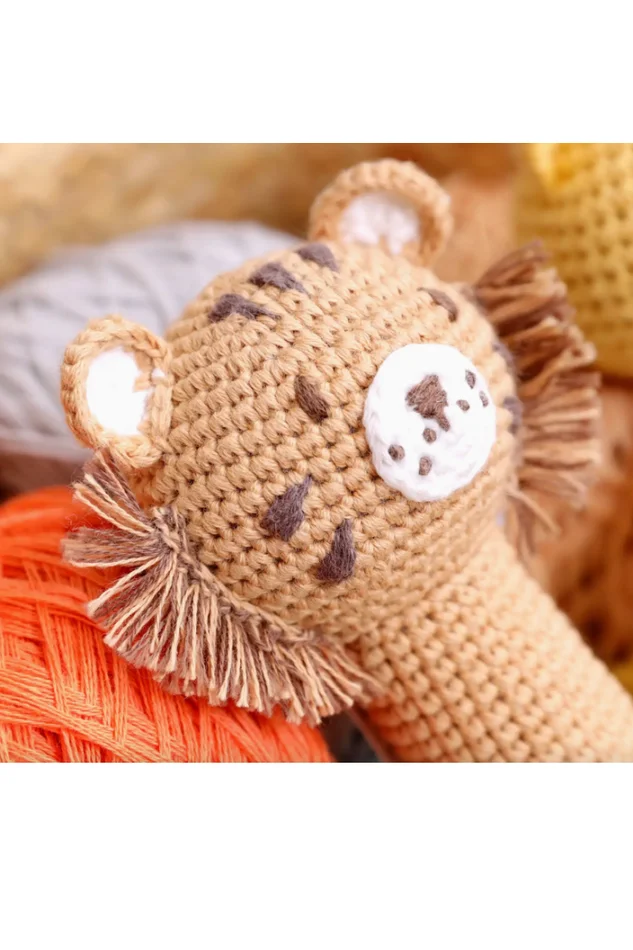 Crochet Tiger Stick Rattle