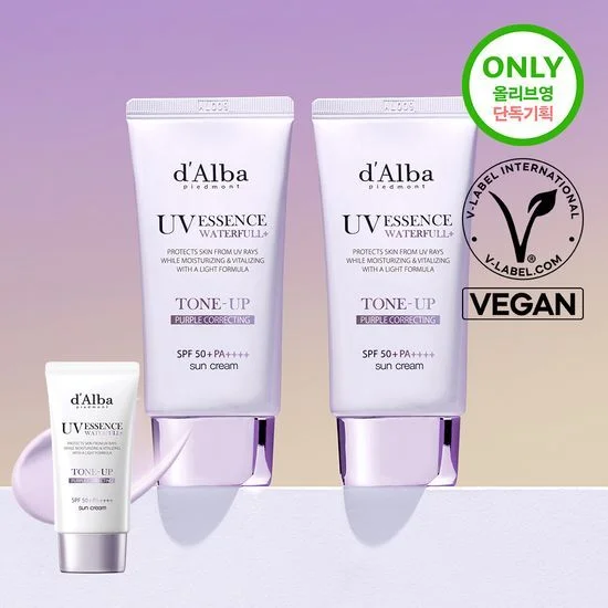 d’Alba UV ESSENCE PURPLE CORRECTING SUNCREAM 50ml 1+1