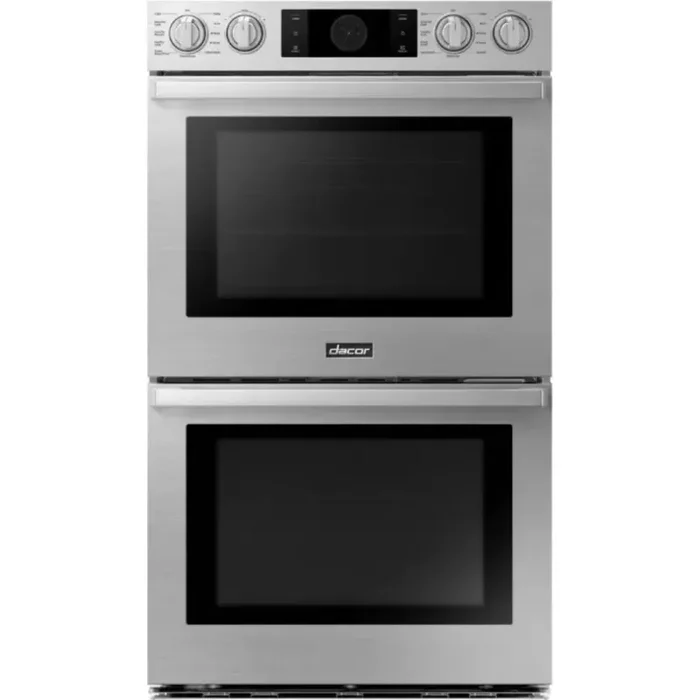 Dacor Transitional DOB30P977DS 30 Inch Double Smart Wall Oven with 5.1 Cu. Ft. Capacity, Four-Part Dual Pure Convection, Self Clean, InstantHeat™, Steam Assist, BrightVue™, SoftShut™, SmartThings Compatible, and Sabbath Mode