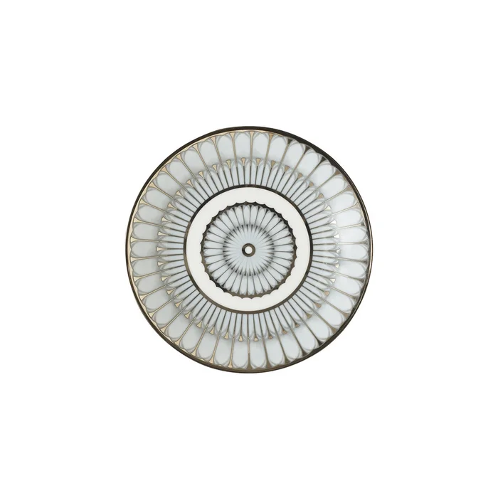 Deshoulieres Arcades Grey & Platinum Bread & Butter Plate