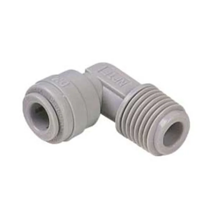 DMfit Elbow Male Connector – 5/16 Push-in x 3/8 NPTF