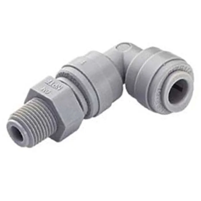 DMfit Male BSPT Swivel Elbow – 1/4″ Push-in x 1/2″ BSPT