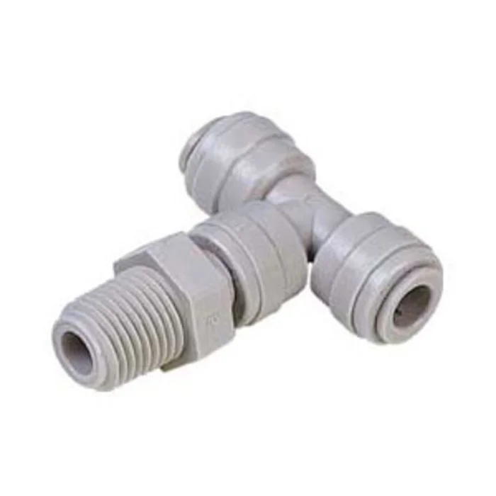 DMfit Male Tee Swivel – 1/4″ Push-in x 1/4″ NPTF