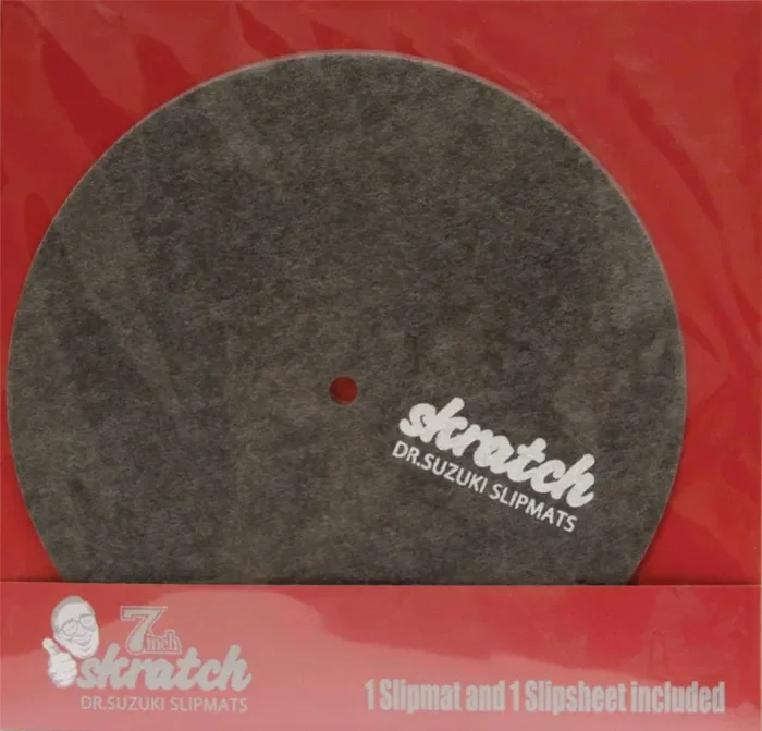 Dr. Suzuki DSS-7SK01 High Performance 7 Inches Skratch Slipmat (1 Slipmat and 1 Slipsheet)