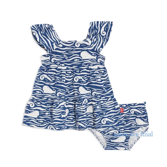 Dress + Diaper Cover (Magnetic) – Whale Hello There