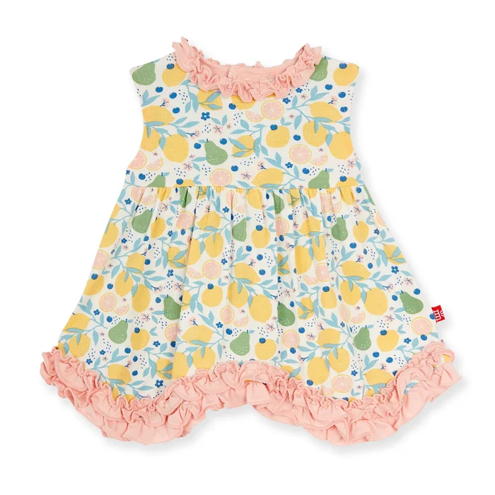 Dress Ruffle Edge (Sleeveless) – Citrus Blossom