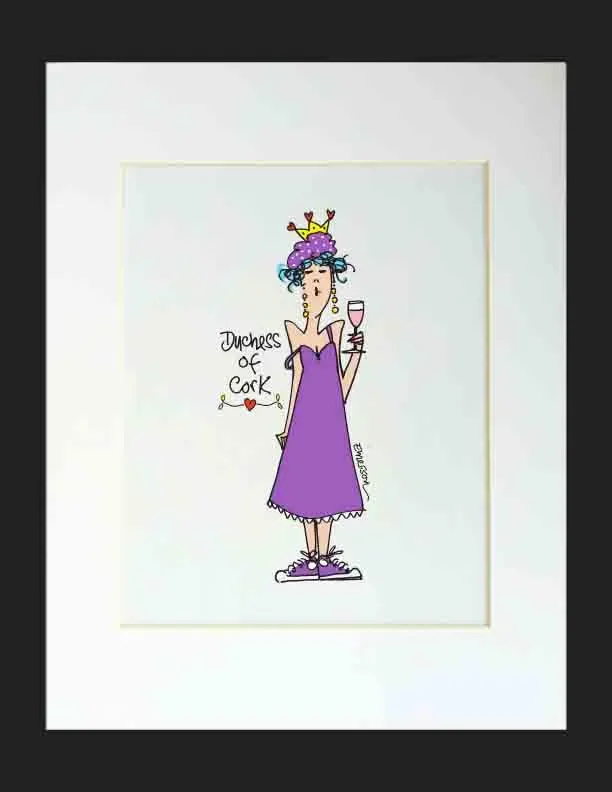 Duchess of Cork Matted Print