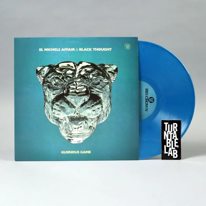 El Michels Affair & Black Thought: Glorious Game (Blue Panther Colored Vinyl) Vinyl LP – Turntable Lab Exclusive – LIMIT 1 PER CUSTOMER