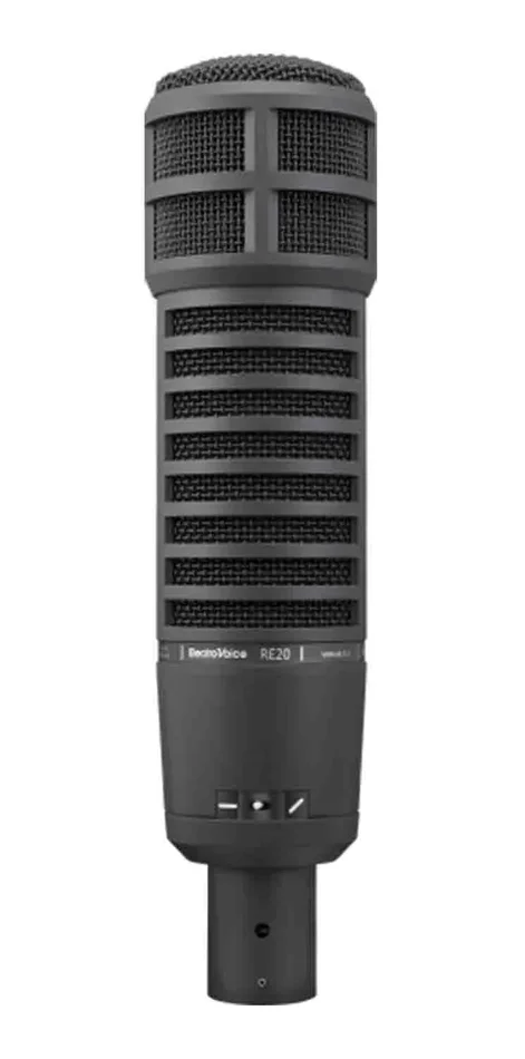 Electro-Voice RE20-BLACK, Broadcast Announcer Microphone with Variable-D (Black)