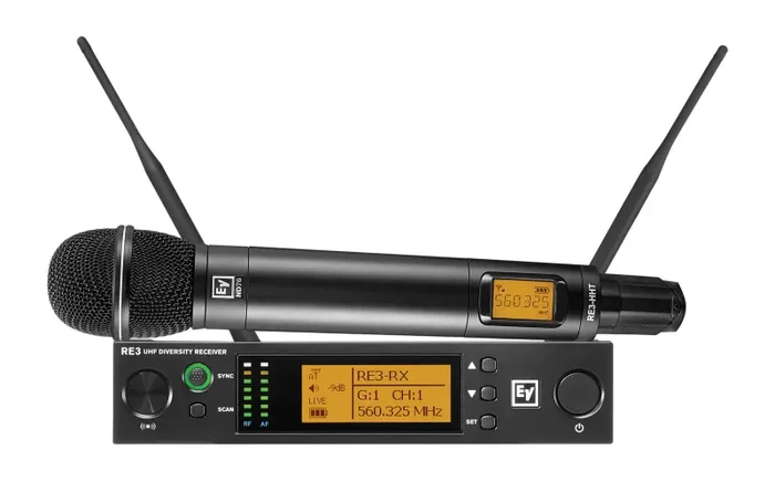 Electro-Voice RE3-ND76-5H, Wireless Handheld Microphone System with ND76 Wireless Mic Hot on Sale