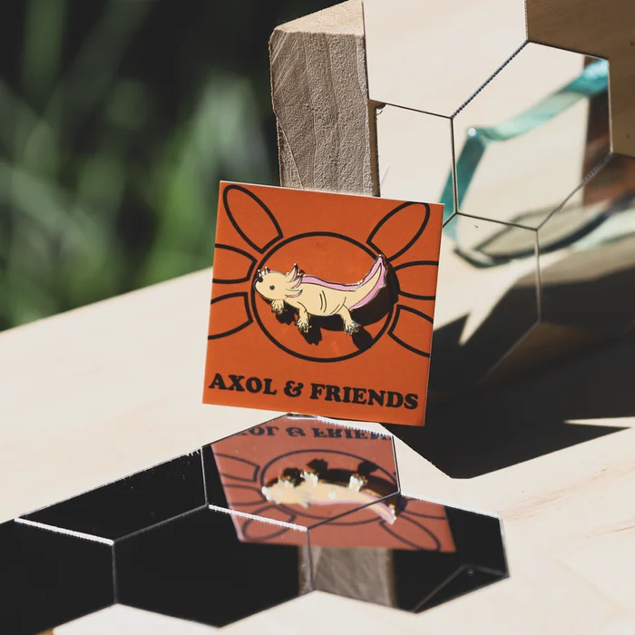 Enamel Pin – Yellow Axolotl Pin