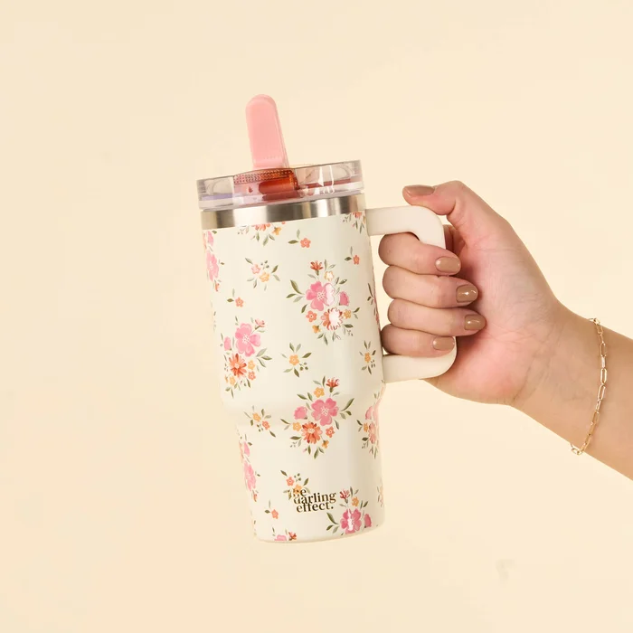 Endless Daydream Cream 20 oz Lifestyle Flip Straw Tumbler