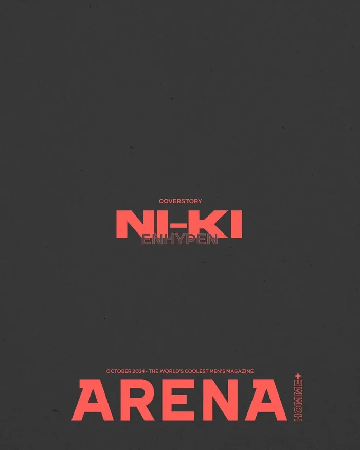 ENHYPEN ARENA HOMME Magazine October 2024 Issue