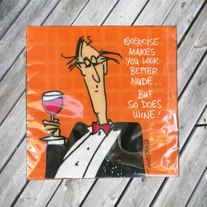 Exercise… Cocktail Napkin Online now