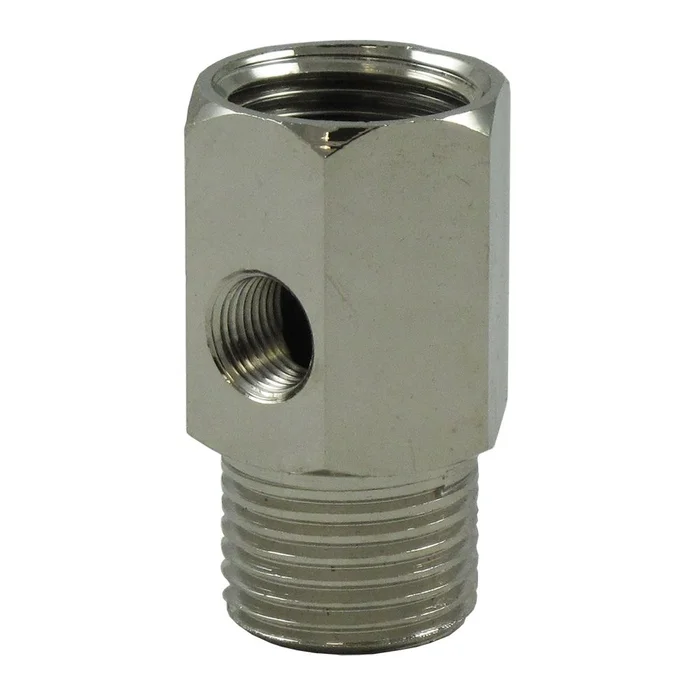 Faucet Supply Adapter with washer 1/2 MPT x 1/8 FPT x 1/2 FPT