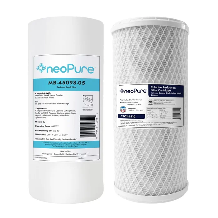 Filter Kit Replacement, 4.5″ x 10″ Melt Blown & Carbon Block