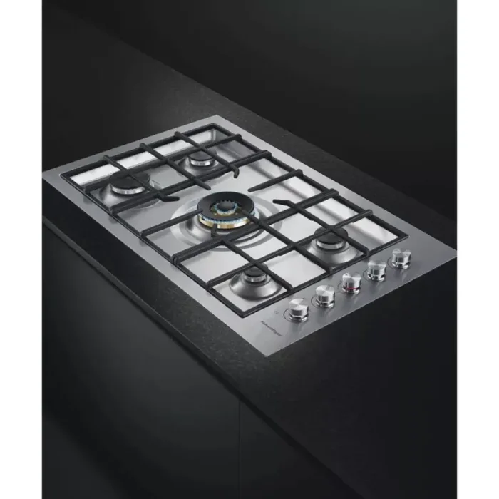 Fisher & Paykel Series 9 Contemporary Series CG365DLPRX2N 36 Inch Gas Cooktop with 5 Sealed Burners, Continuous Grates, Dual Wok Burner, Innovalve Technology, Auto-Reignition, Electronic Ignition and Wok Stand; Liquid Propane - Image 3