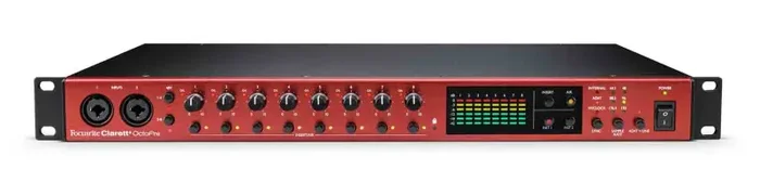 Focusrite CLARETT-PLUS-OCTOPRE 8-Channel Preamp with 24-Bit / 192 kHz Conversion and ADAT