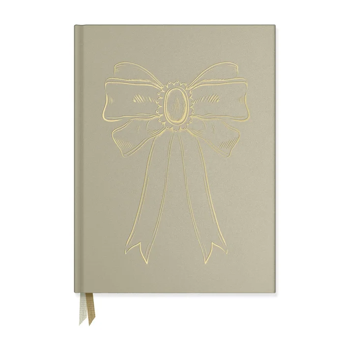 Foil Bow Bookcloth Hardcover Notebook