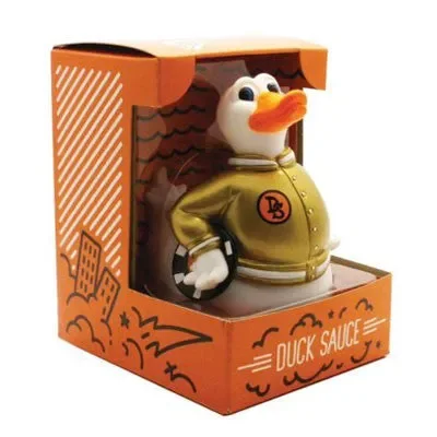 Fool’s Gold: Duck Sauce Rubber Duck Mascot by Dust La Rock
