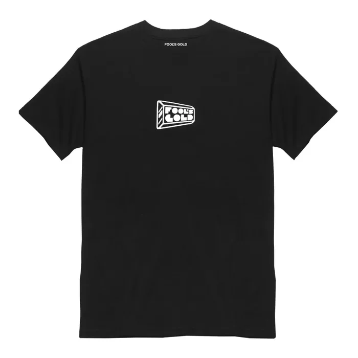 Fool’s Gold: Micro Logo Shirt – Black / White