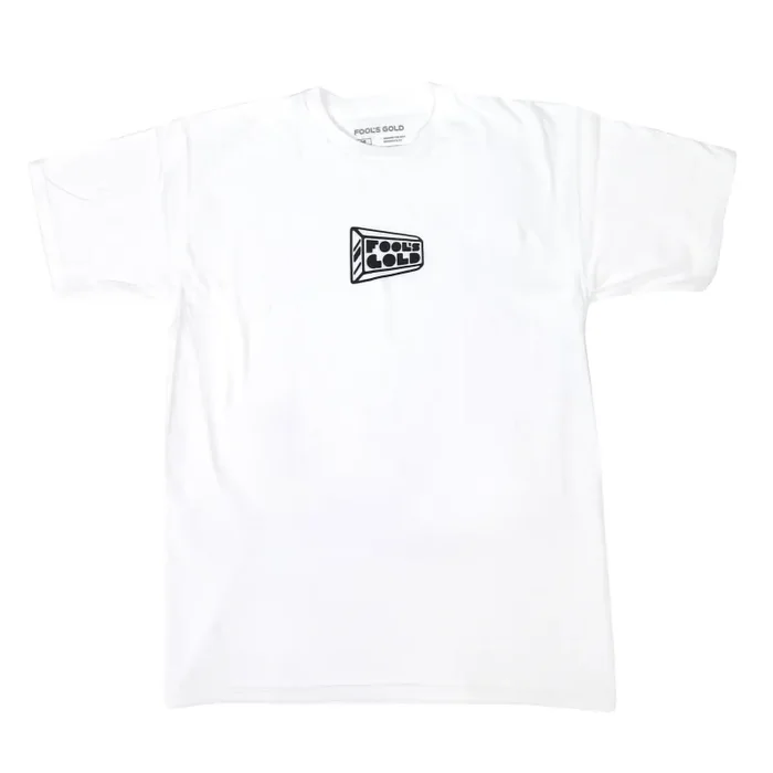 Fool’s Gold: Micro Logo Shirt – White / Black Supply