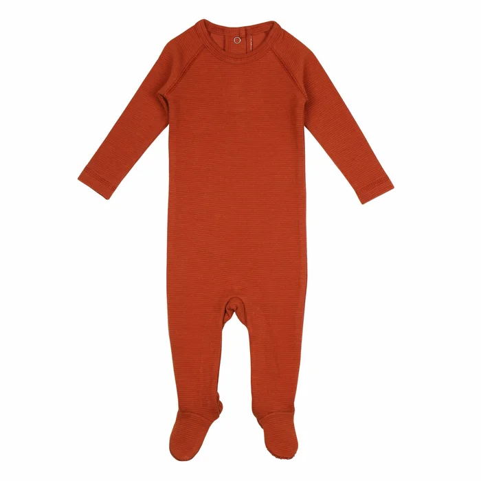 Footie Raglan (Corduroy) – Paprika
