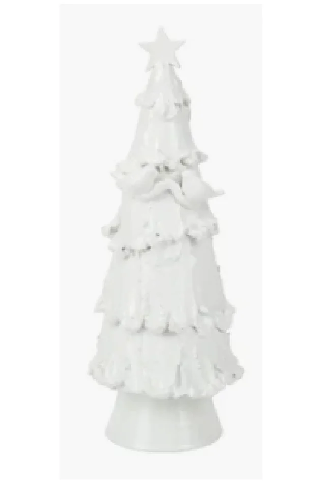 FORESTA WHITE LARGE TREE WITH RED BIRDS & STARS