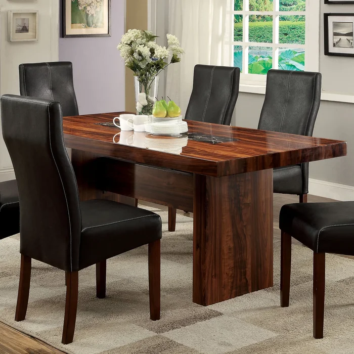 Furniture of America Kiva Contemporary Cherry 72-inch Wood Dining Table