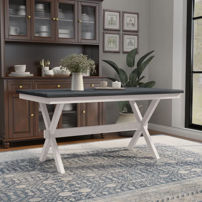 Furniture of America Paiz Farmhouse 60-inch Wood Dining Table