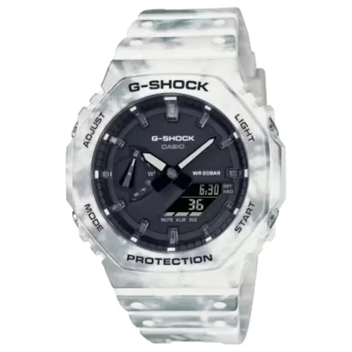 G-Shock: GAE2100GC-7A Watch – Snow Camouflage