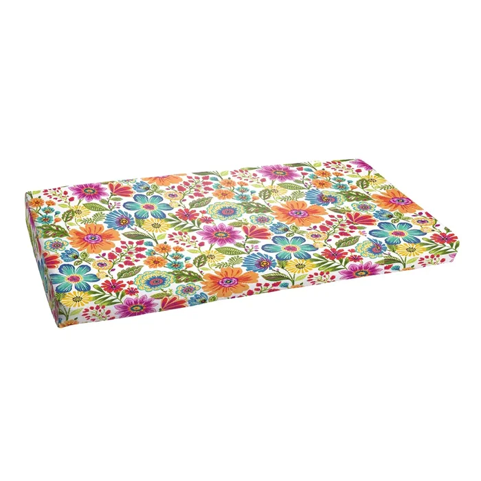 Galliford Multi Floral Indoor/ Outdoor Bench Bristol Cushion