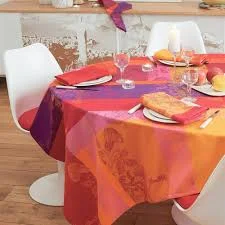 Garnier Thiebaut Mille Rubans Round Tablecloth, 69″