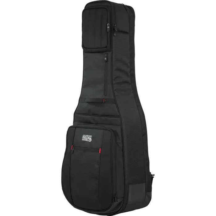 Gator Cases G-PG-ACOUELECT Pro-Go Series Double Guitar Bag for Acoustic and Electric Guitar