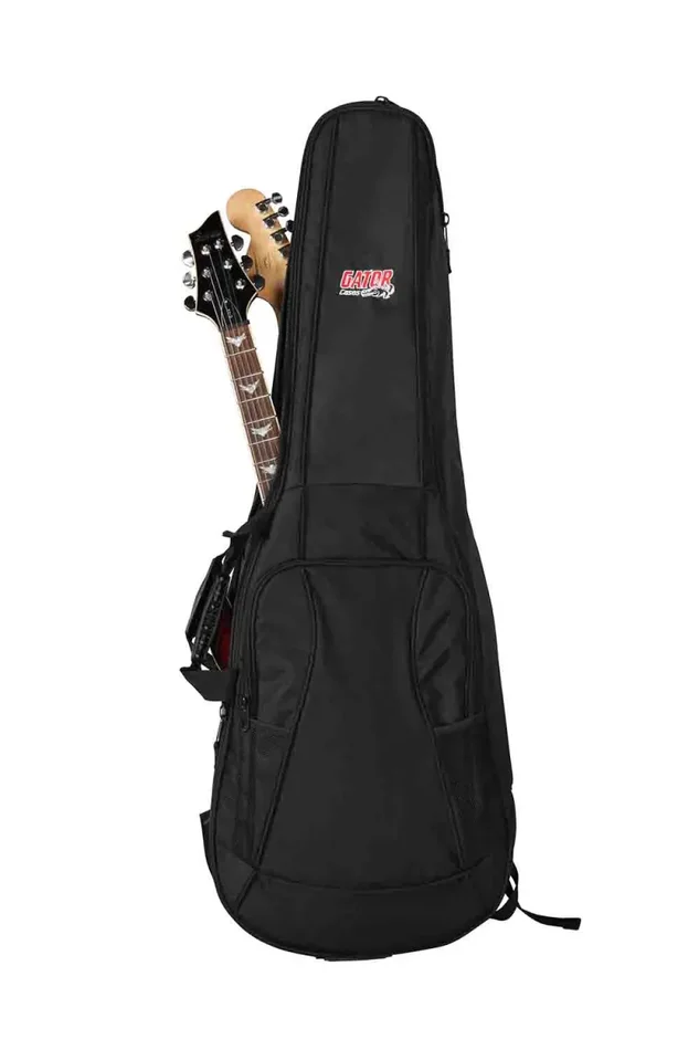 Gator Cases GB-4G-ELECX2 4G Style Gig Bag for 2 Electric Guitars with Adjustable Backpack Straps