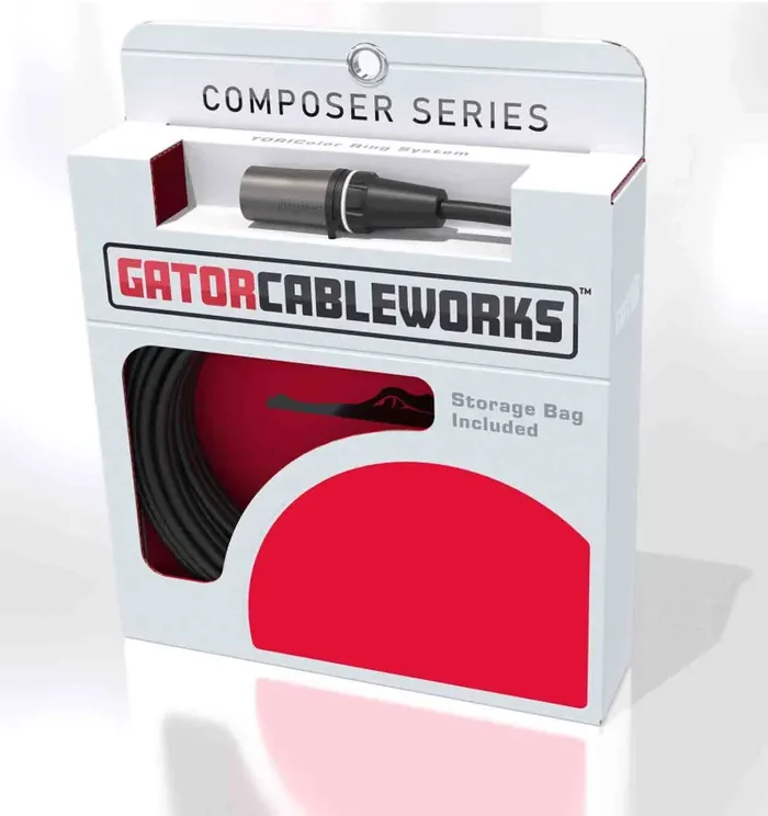 Gator GCWC-XLR-20MTRS Composer Series 20 Foot XLR M To TRS Cable