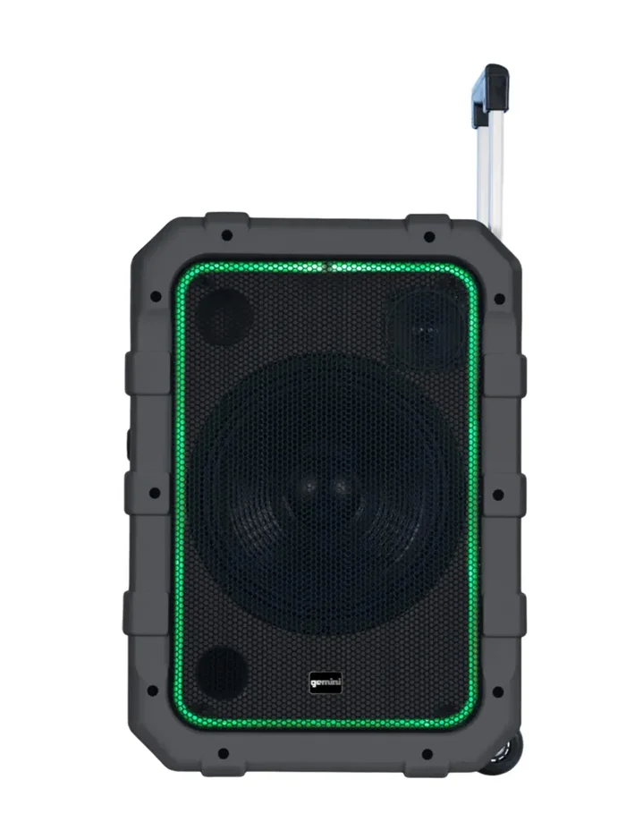 Gemini Sound MPA-2400GRY Rechargeable Weather Resistant Trolley PA Speaker – Gray
