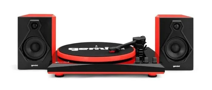 Gemini Sound TT-900BR Stereo Turntable System – Black/Red - Image 2