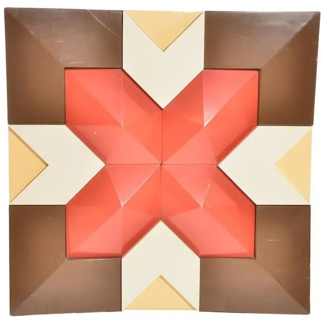 Geometric 3D X Wall Sculpture Hot on Sale