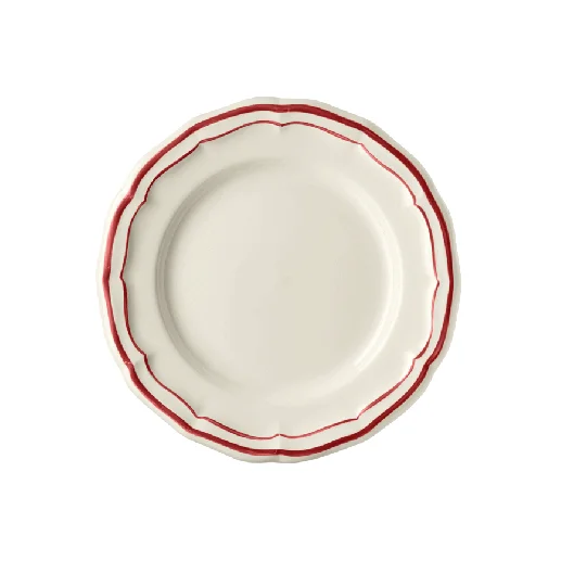 Gien Filet Red Canape Plate