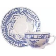 Gien Oiseau Bleu Tea Cup & Saucer