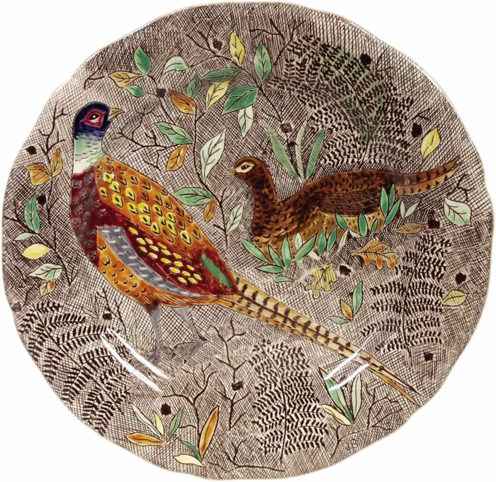 Gien Rambouillet Woodcock Dinner Plate