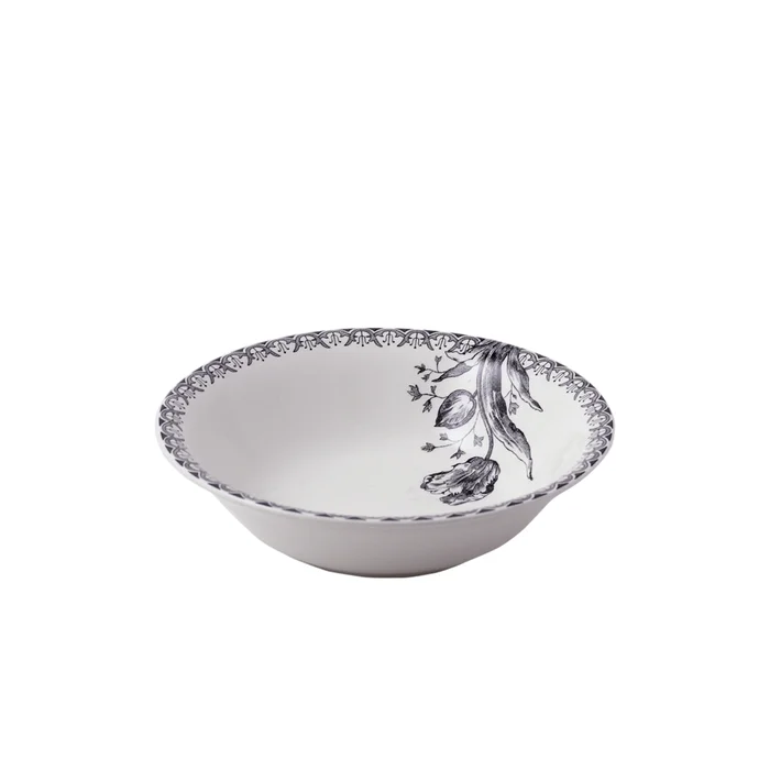 Gien Tulipes Noires U.S. Cereal Bowl