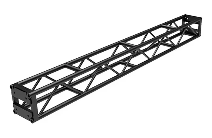 Global Truss DT-GP10-BLK, End Plated Square Truss Straight Segment 10ft – Black