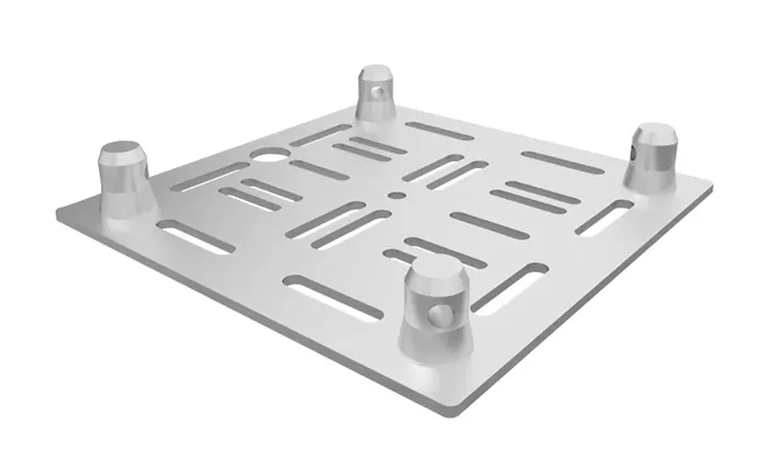Global Truss GT-MH BASE, Multi Hole Aluminum Base Plate – 12 Inch