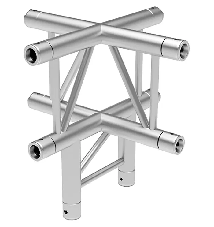 Global Truss IB-4073V, Vertical Five Way Cross Junction for F32 I-Beam Truss System – 1.64 ft