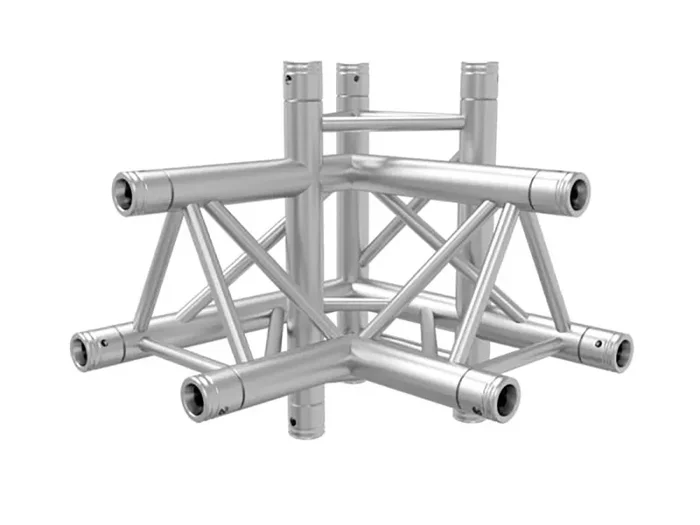 Global Truss TR-4095-UR, Four Way 90 Degree Apex Up – Right Corner for F33 Triangular Truss System – 1.64 FT