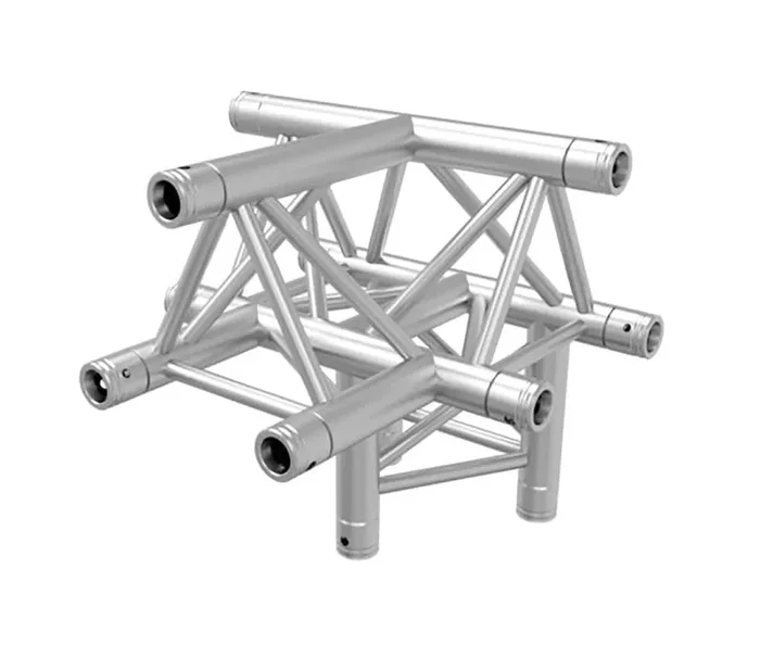 Global Truss TR-4097-U, Four Way Triangular T-Junction Apex Up for F33 Triangle Truss – 1.64 FT