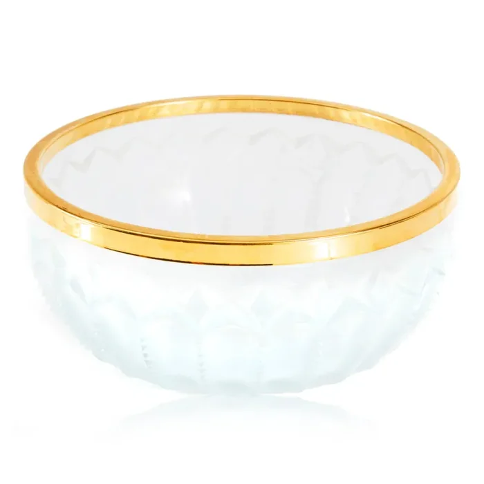 Gold Rim Glass Ashtray Sale