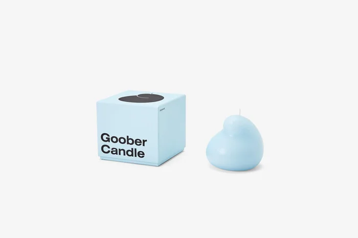 Goober Candle ‘Eh’ Blue by Talbot and Yoon